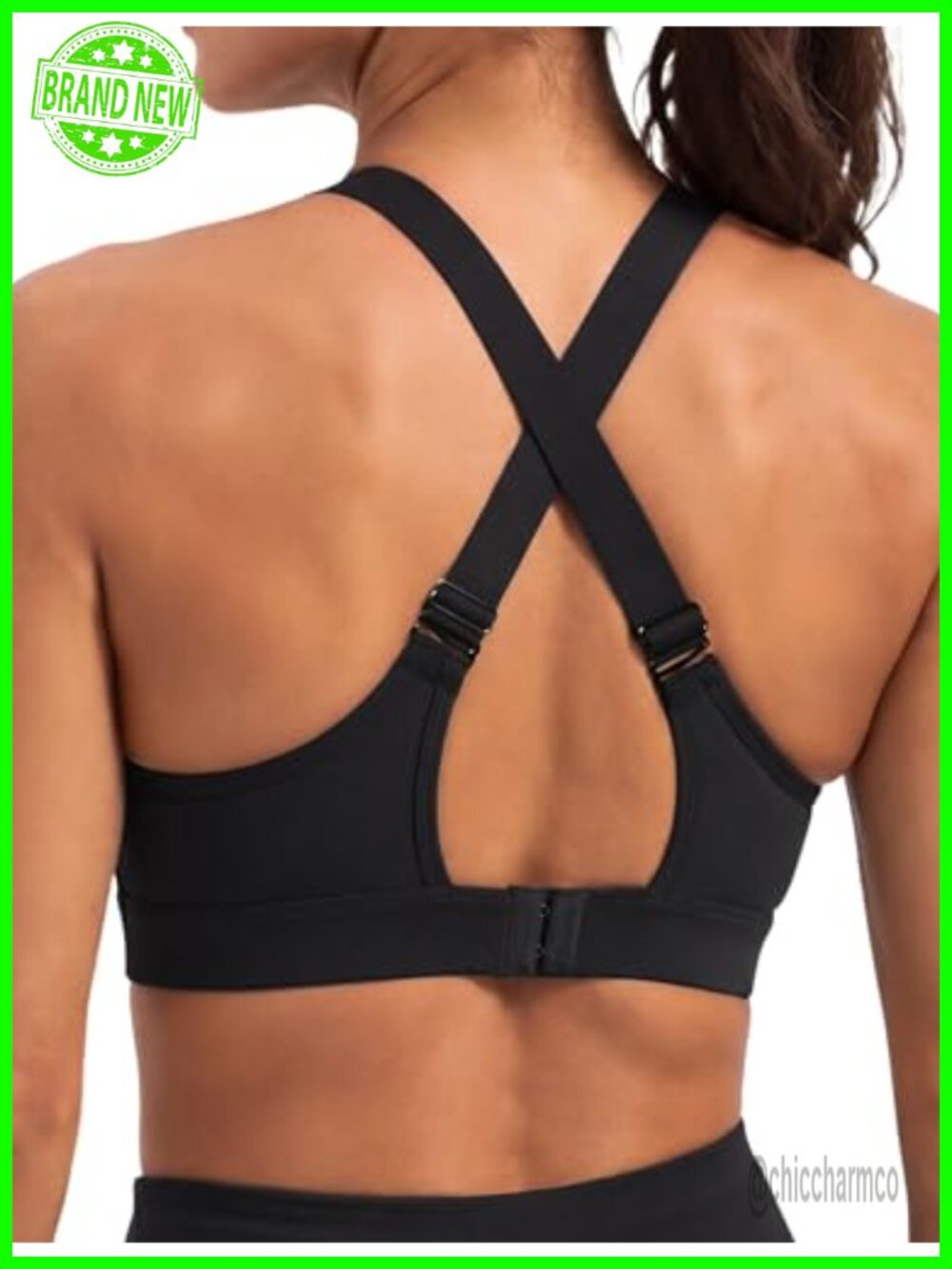 High Support Adjustable Sports Bra Running Wire Free Full Coverage